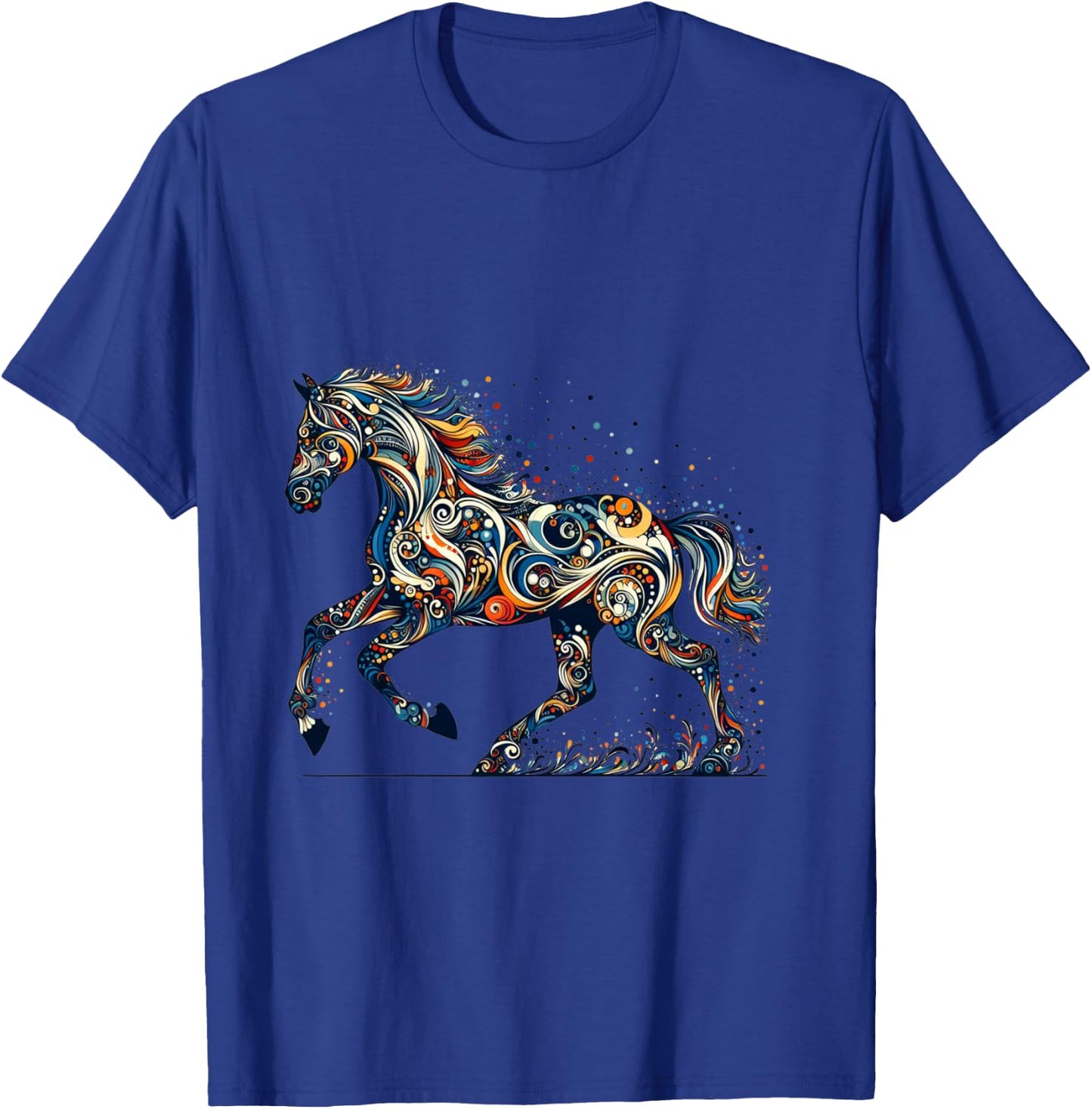 Pferdeliebhaber - Majestätisches Pferd - Pferdegrafikdesign Langarmshirt T-Shirt - T-Shirt | Royal
