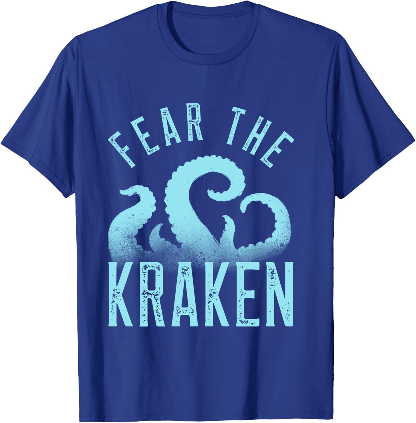 Fear The Kraken. Vintage Kraken Tentacles. Octopus Kraken T-Shirt - T-Shirt | Royal