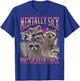Physically Thicc Funny Raccoon Meme Bootleg Graphic 90s T-Shirt - T-Shirt | Royal