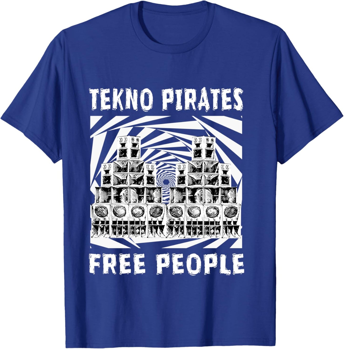 Free Party Tekno 23 DJ Rave Public Address (PA) system , Black, S T-Shirt - T-Shirt | Royal