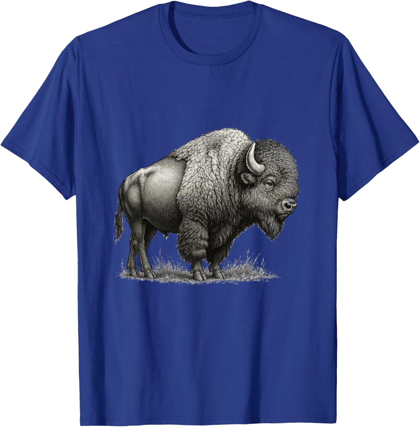 Bison American Buffalo T-Shirt - T-Shirt | Royal