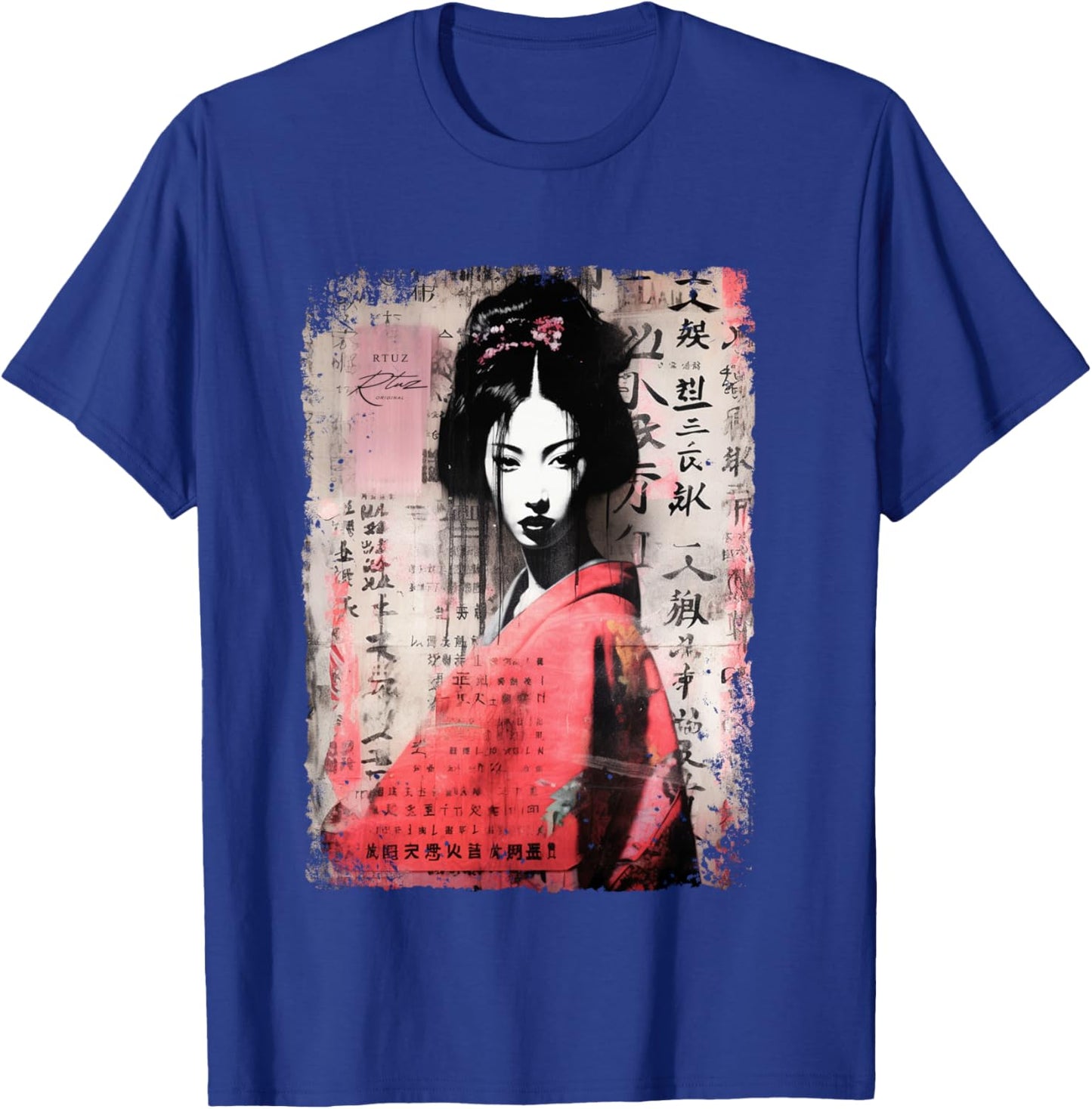 Geisha Asia Japan Woman Vintage Culture Tokyo Geisha , Black T-Shirt - T-Shirt | Royal
