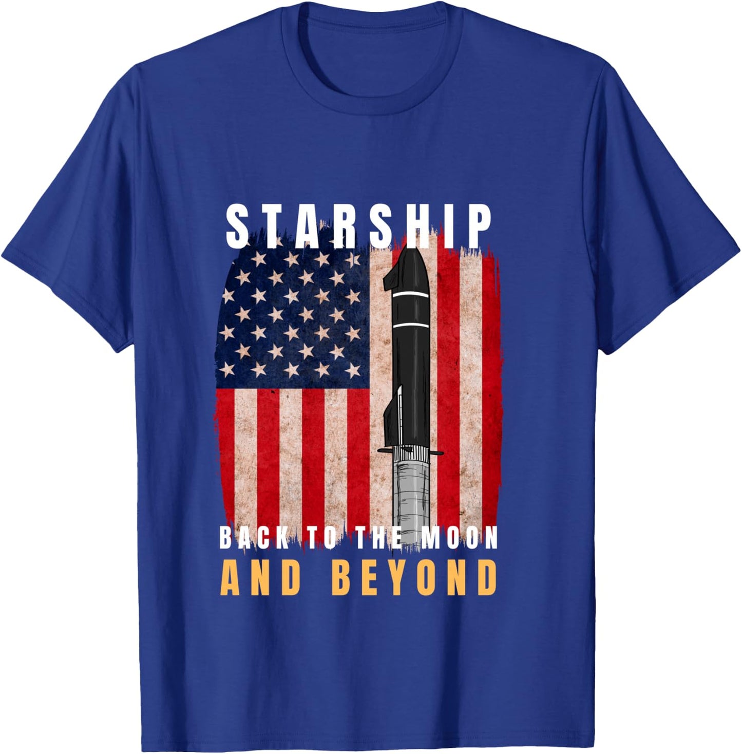 Starship Boca Chica Starbase | A Falcon 9 Starship T-Shirt - T-Shirt | Royal