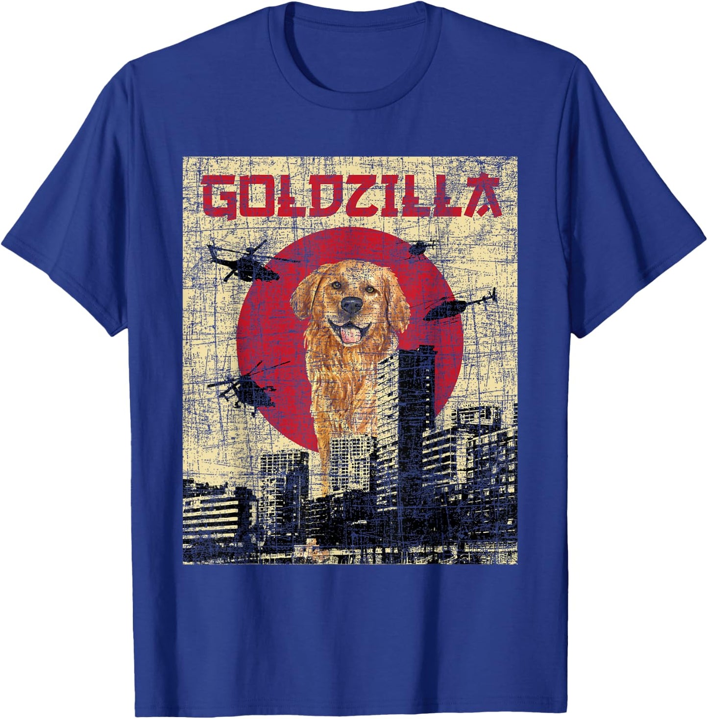 Goldzilla - Golden Retriever Dog Owner Canine Lover Women Kids T-Shirt - T-Shirt | Royal