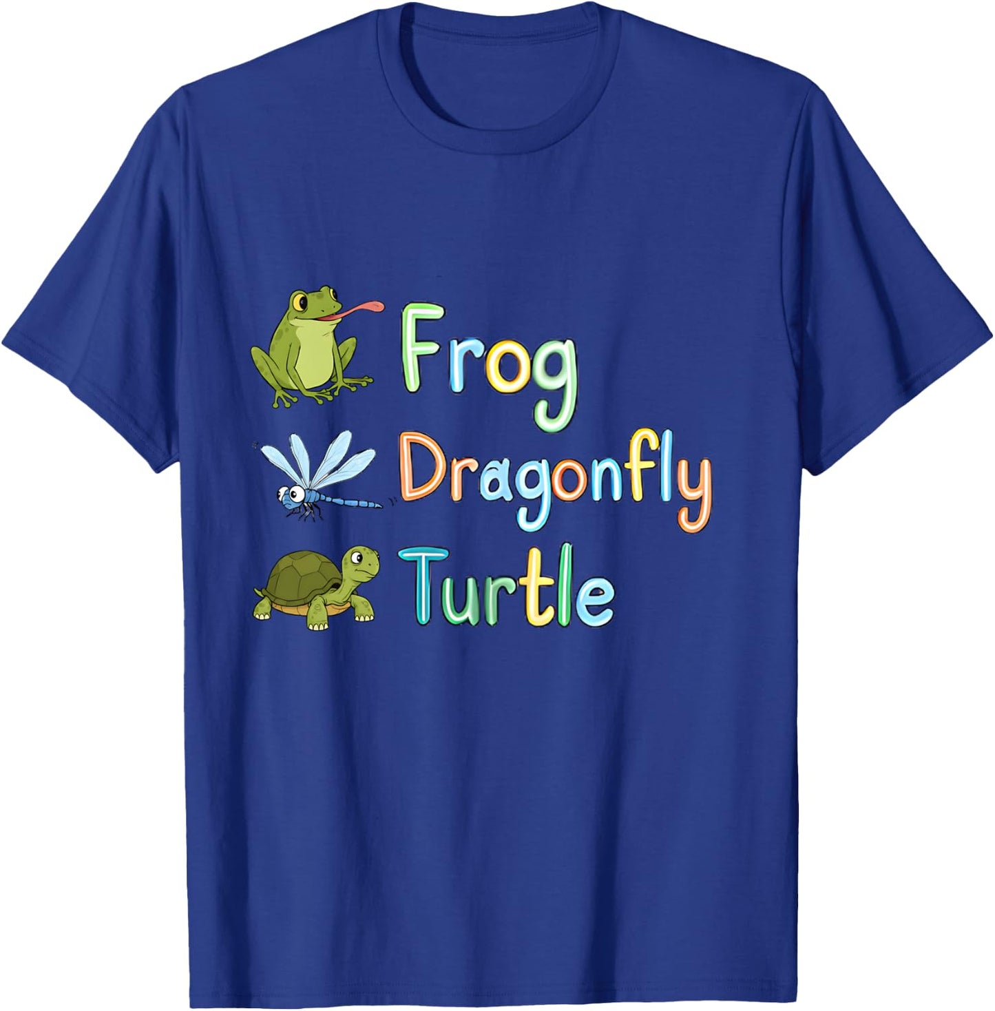 Subtle Political Humor Frog Dragonfly Turtle Women Men 2025 T-Shirt - T-Shirt | Royal