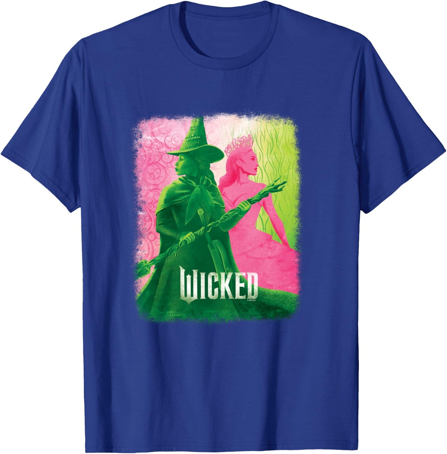 Wicked Elphaba & Glinda Tonal , Black, S T-Shirt - T-Shirt | Royal