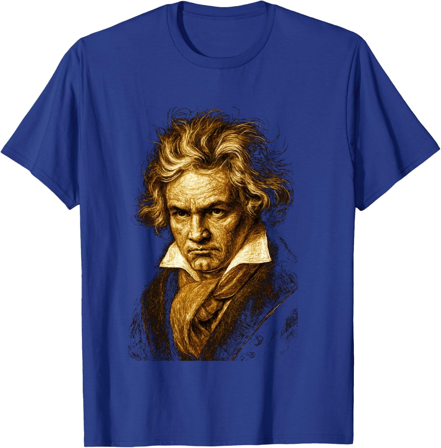Beethoven-Portrait Ludwig Van Beethoven Classical music T-Shirt - T-Shirt | Royal