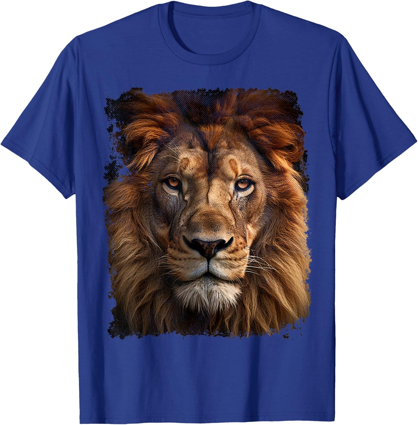 Vintage Lion Animal Graphic T-Shirt - T-Shirt | Royal