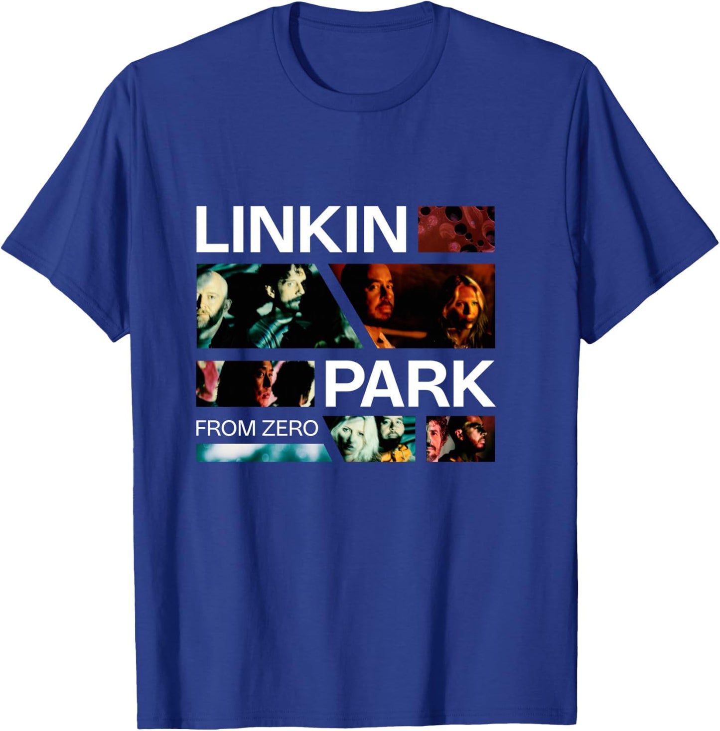 Linkin Park Long Handle Photo Grid, Black, S T-Shirt - T-Shirt | Royal