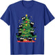 Arbre de Noël Amusant avec Chats Noirs pour Enfants, Hommes, Femmes, Nouvel an Manche Longue T-Shirt - T-Shirt | Royal