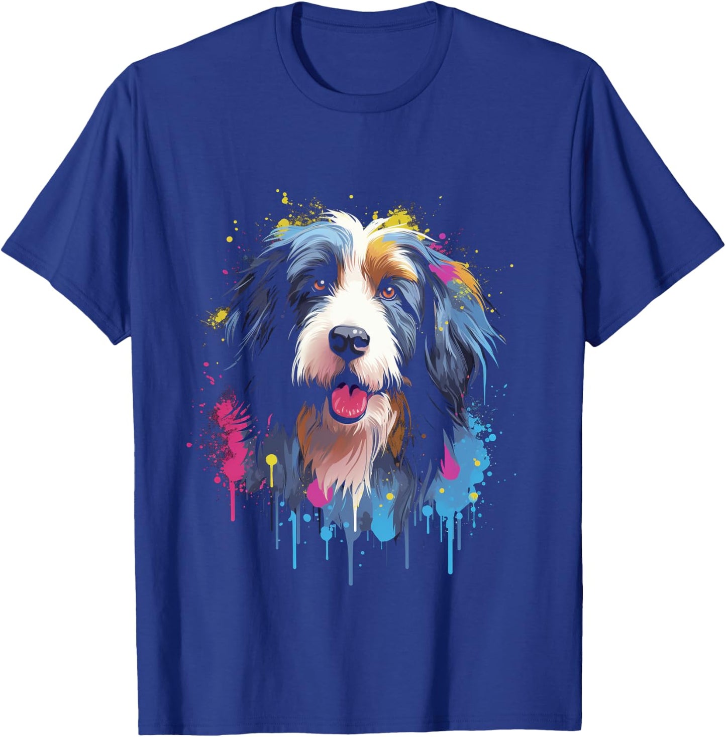 Bearded Collie Langarmshirt T-Shirt - T-Shirt | Royal