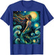Mermaid Under Starry Night Sky Art Graphic Christmas T-Shirt - T-Shirt | Royal