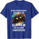Gamer geek addicted to video games teen gaming console humor , Black, S T-Shirt - T-Shirt | Royal