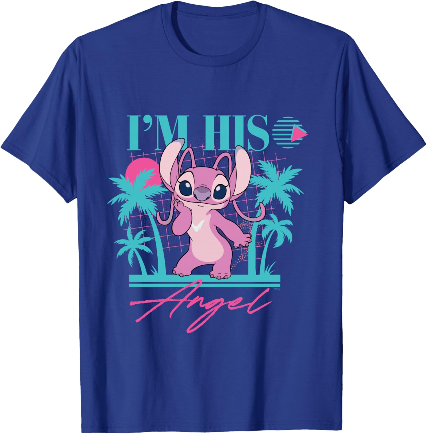 Disney Stitch Retro ’90s Couples Matching I’m His Angel T-Shirt - T-Shirt | Royal