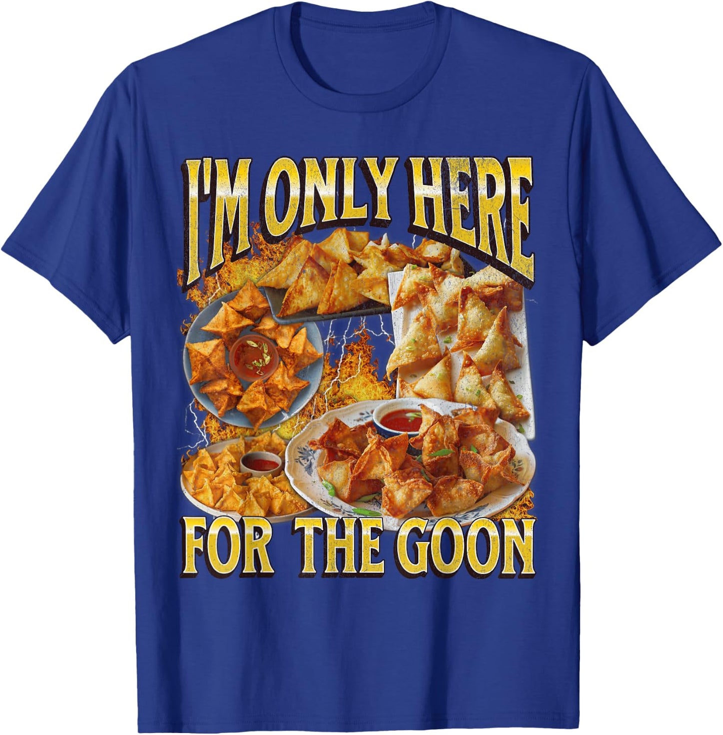 Funny Crab Rangoon Meme Bootleg Graphic T-Shirt - T-Shirt | Royal