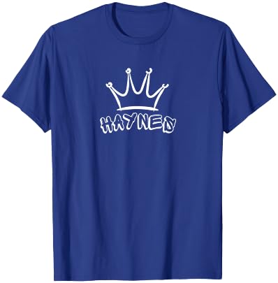 HAYNES Family Name - Cool Haynes Name and Royal Crown T-Shirt - T-Shirt | Royal