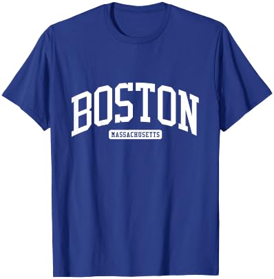 Boston, Massachusetts, MA, College-Universitätsstil T-Shirt - T-Shirt | Royal