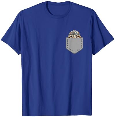 Funny Leopard Tortoise Reptile In Your Pocket T-Shirt - T-Shirt | Royal