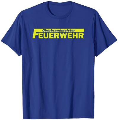 Oberbrandmeister Schriftzug auf dem Rücken - Feuerwehr T-Shirt - T-Shirt | Royal