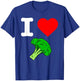 I Love Broccoli I Heart Vegetables Organic Vegan Life T-Shirt - T-Shirt | Royal