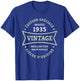 Vintage 90th Birthday Born in 1935 Vintage 90 Years Gift , Black, S T-Shirt - T-Shirt | Royal