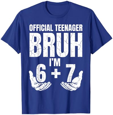 13th Birthday It's My 13 Bday Girls Boys Turning 13 Birthday T-Shirt - T-Shirt | Royal