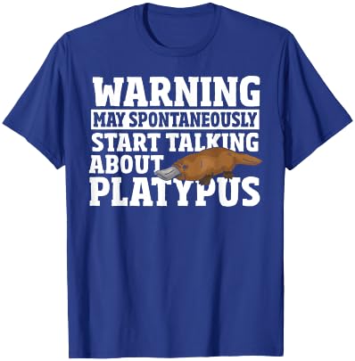 Platypus Funny Talk About Duck Billed Platypus T-Shirt - T-Shirt | Royal