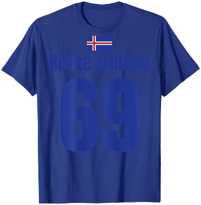 Island Sauf Trikot 69, Mallorca Sauf Trikot Weiss | Fussball T-Shirt - T-Shirt | Royal