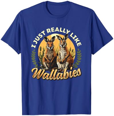I Just Really Like Wallabies Wallaby Lover Wallaby Kangaroo T-Shirt - T-Shirt | Royal