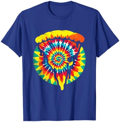 Pizza Slice Tie Dye - Vintage Colorful Hippie Pizza Lover T-Shirt - T-Shirt | Royal