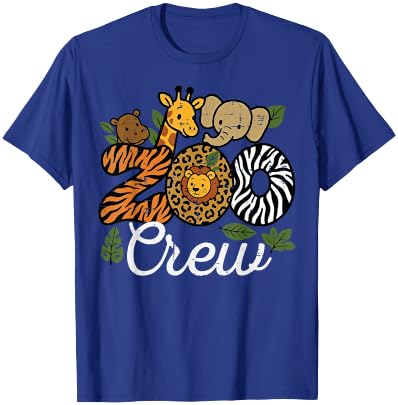 Zoo Crew Animals Safari Wildlife Matching Kids Men Women T-Shirt - T-Shirt | Royal