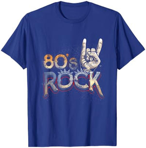 80er Jahre Rock Hand Rock Band Rock n Roll Musik Halloween T-Shirt - T-Shirt | Royal