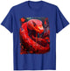 Pop Art Vintage Reptile Snake Red T-Shirt - T-Shirt | Royal