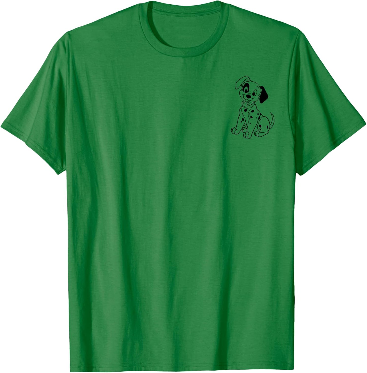 Disney 101 Dalmatians Patch Left Chest , white, S T-Shirt - T-Shirt | Irish Green