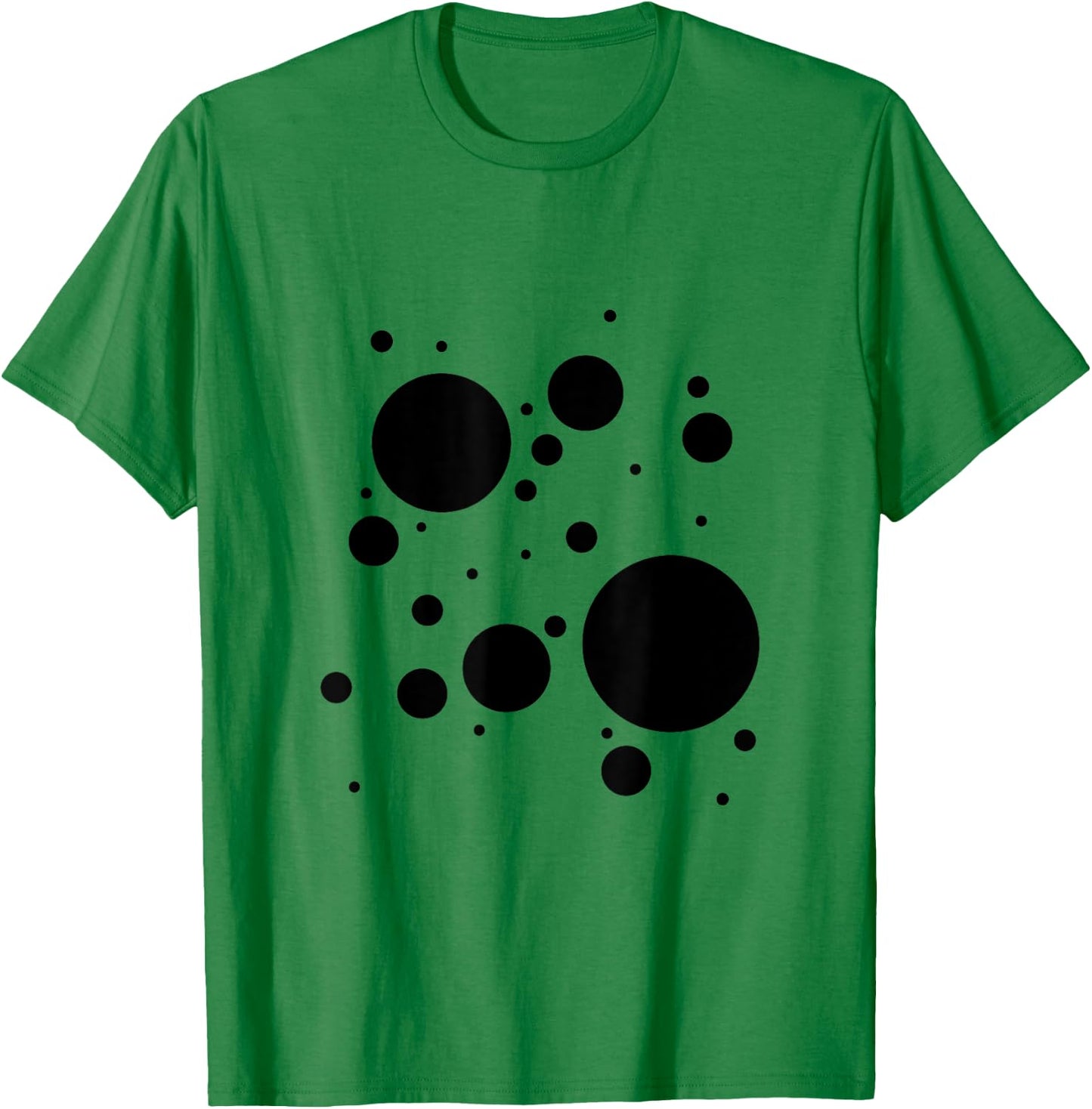 Happy Dot Day Fun Abstract Black White Polka Dot Dalmatian T-Shirt - T-Shirt | Irish Green