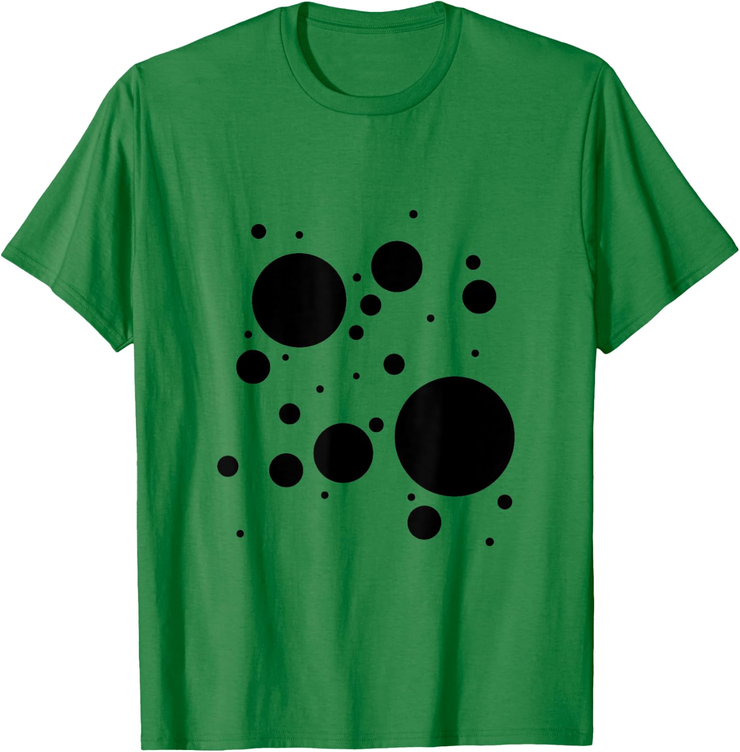 Happy Dot Day Fun Abstract Black White Polka Dot Dalmatian T-Shirt - T-Shirt | Irish Green