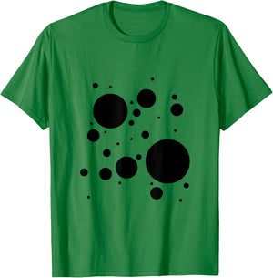 Happy Dot Day Fun Abstract Black White Polka Dot Dalmatian T-Shirt - T-Shirt | Irish Green