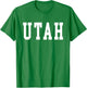 Vintage Utah Men Utah Women Retro UT Red Utah State Gift T-Shirt - T-Shirt | Irish Green