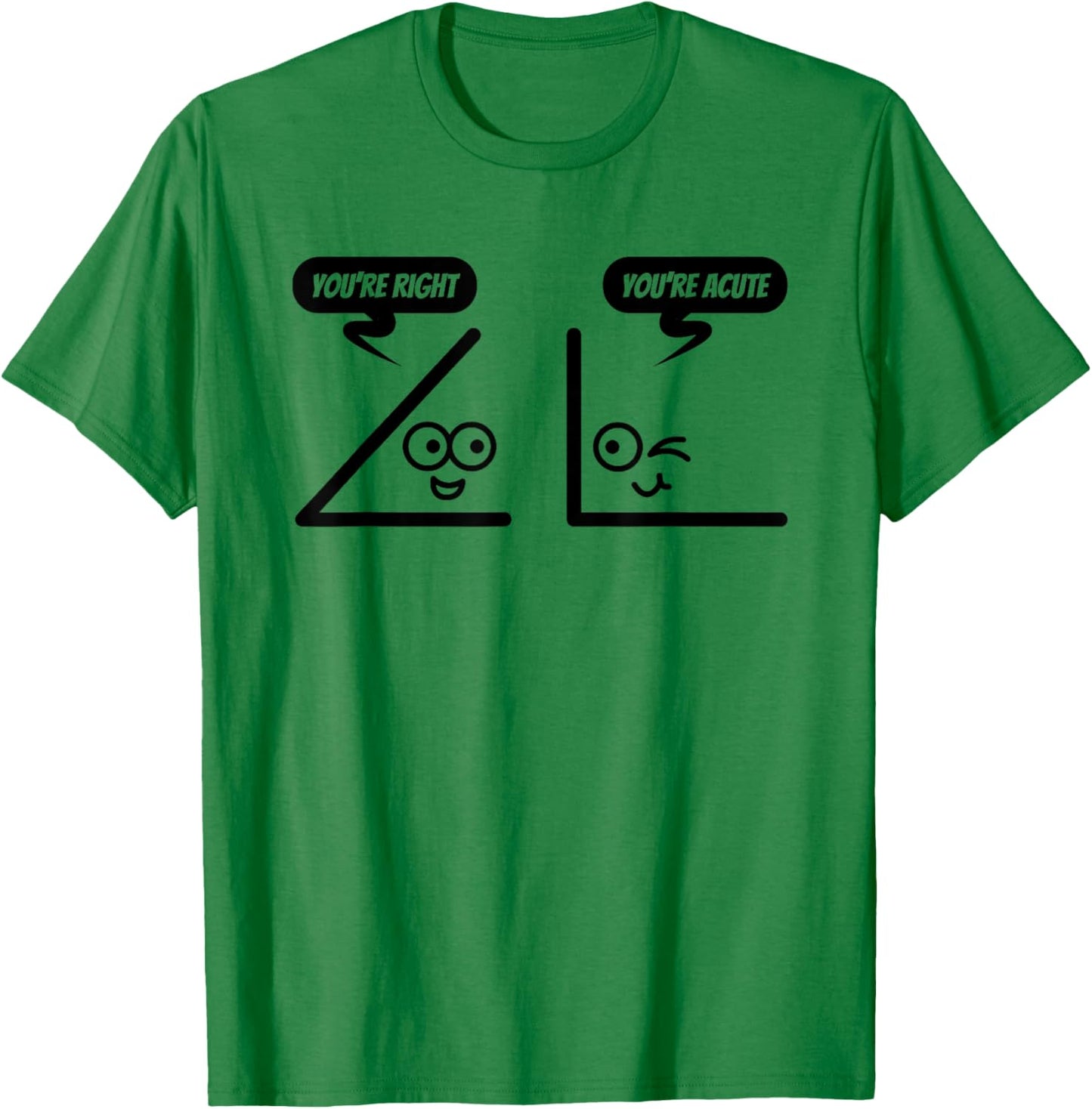 Funny Geometry Shirt For Math Teachers And Lovers - Angles Men Women Kids T-Shirt - T-Shirt | Irish Green