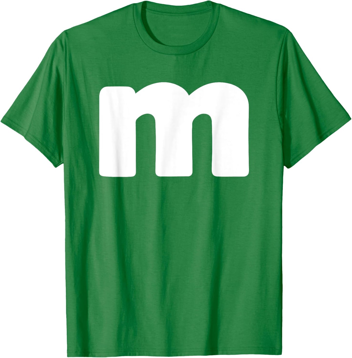 Funny Letter M Groups Halloween Team easy lazy T-Shirt - T-Shirt | Irish Green