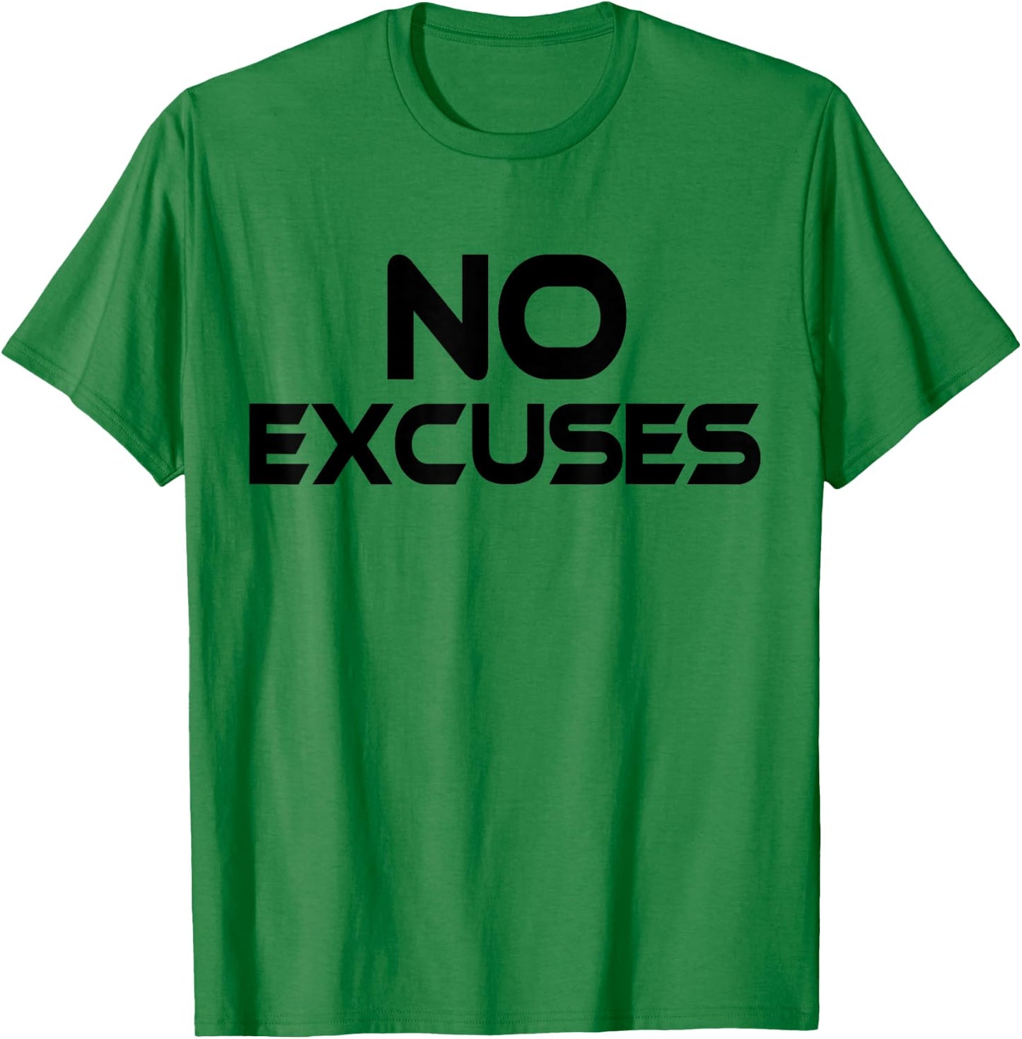 NO EXCUSES T Shirt Workout Fitness MMA Motivation T-Shirt - T-Shirt | Irish Green