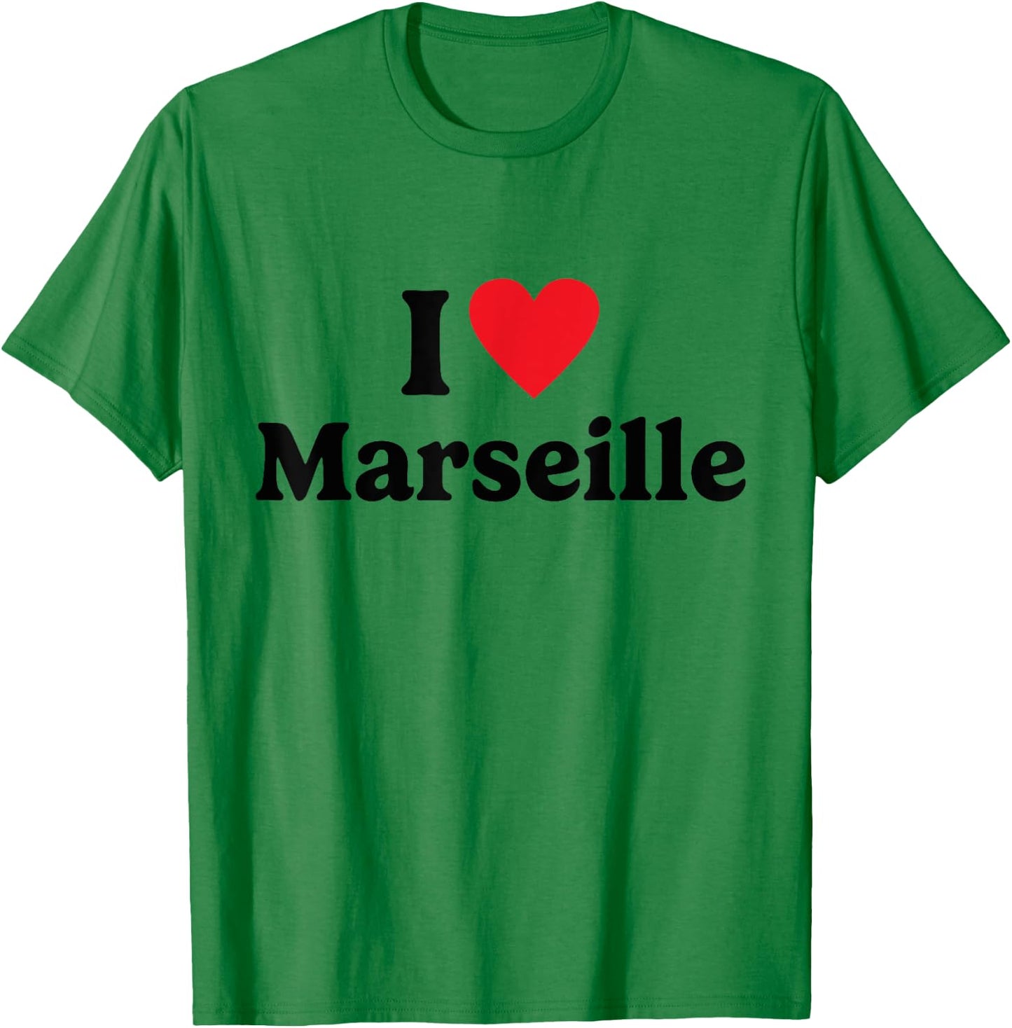 I love Marseille , white, S T-Shirt - T-Shirt | Irish Green