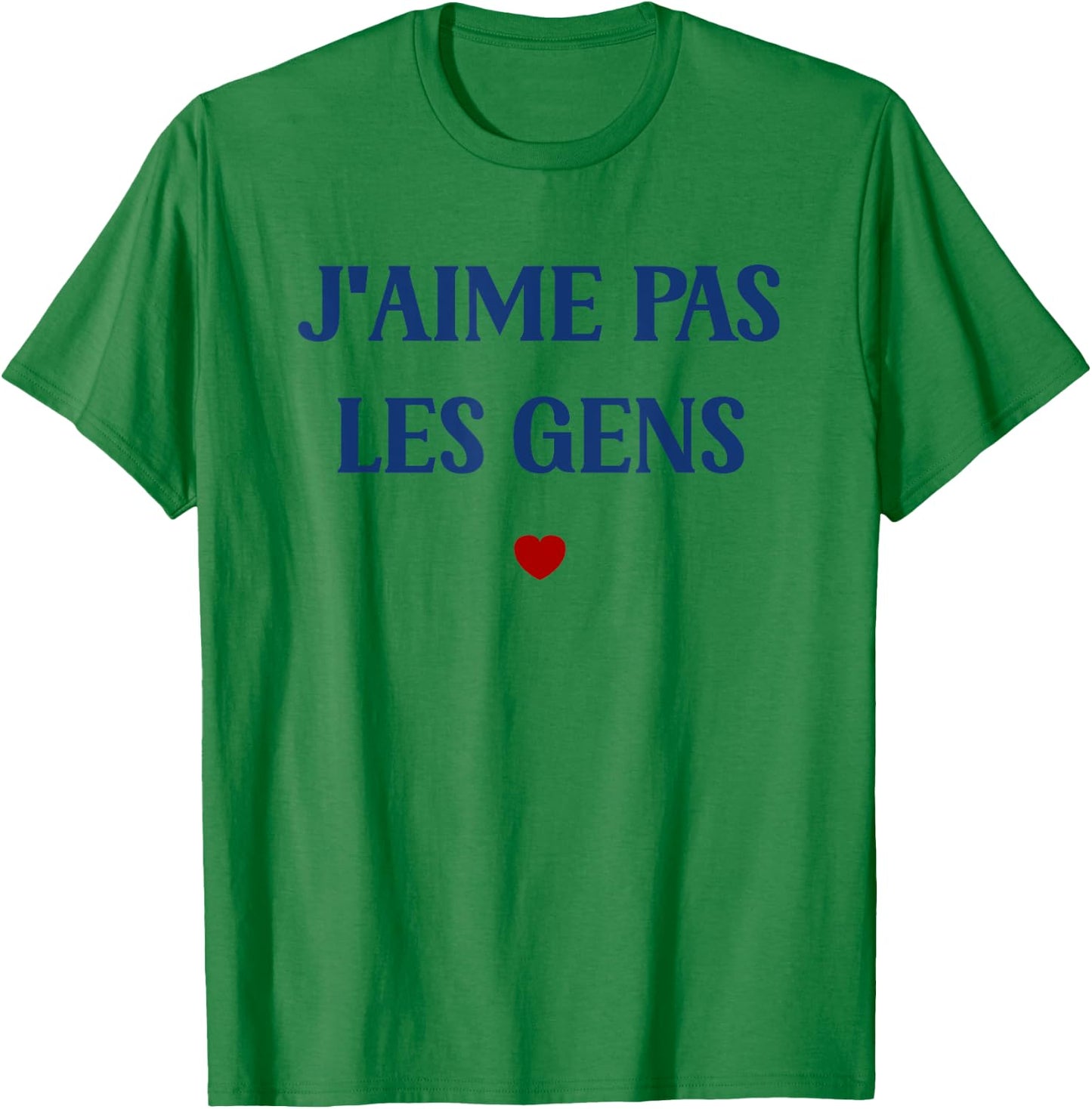 Funny Teen Humor I Love Not People , white, S T-Shirt - T-Shirt | Irish Green