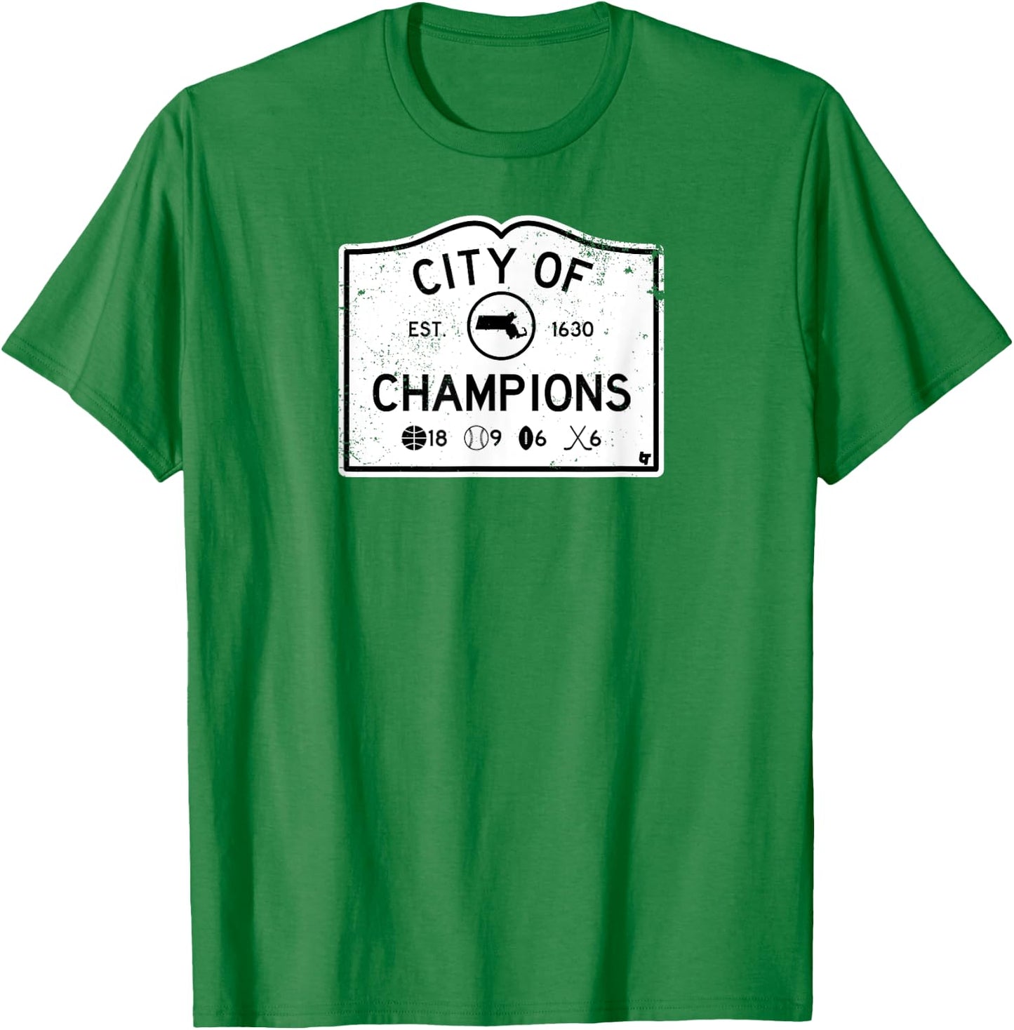 City of Champions - Boston Sports T-Shirt - T-Shirt | Irish Green