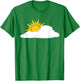 White Cloud With Sunshine Men Women Kids T-Shirt - T-Shirt | Irish Green