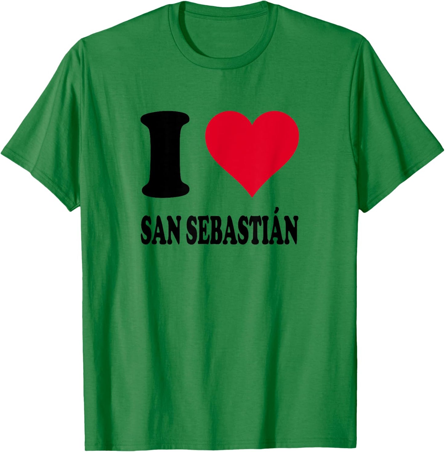 I Love San Sebastian T-Shirt - T-Shirt | Irish Green
