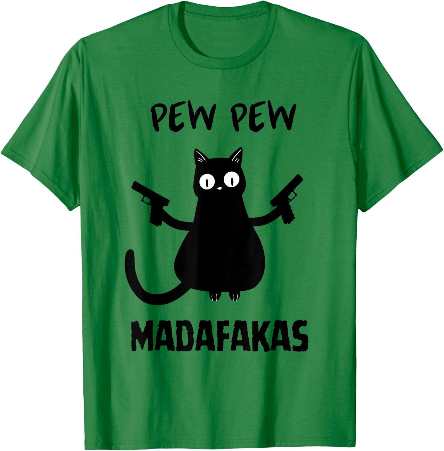Funny Cat Halloween Madafakas Cat Halloween Spooky Black Cat T-Shirt - T-Shirt | Irish Green