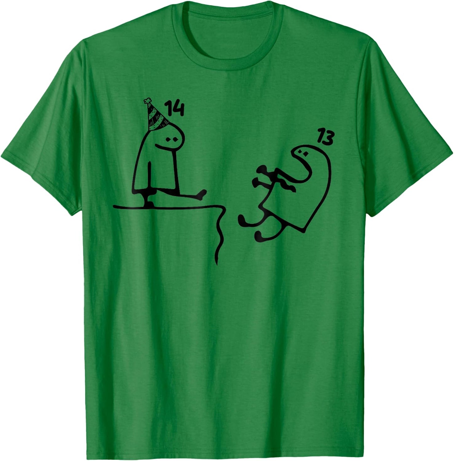 Funny 14th Birthday 14th Birthday Teens T Shirt T-Shirt - T-Shirt | Irish Green
