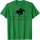 Saratoga Springs Upstate New York Horse Racing T-Shirt - T-Shirt | Irish Green