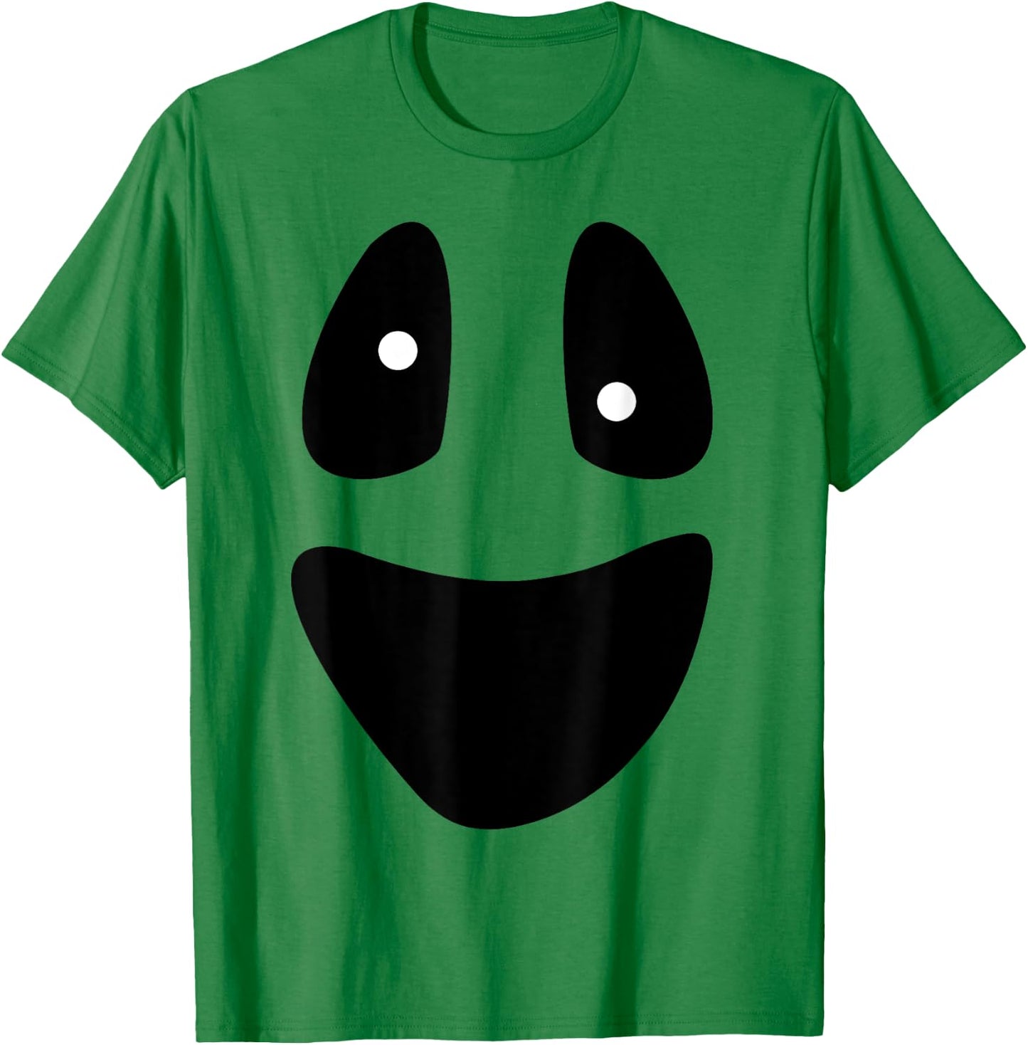 Ghost - Funny Scary Face Lazy Halloween Costume T-Shirt - T-Shirt | Irish Green